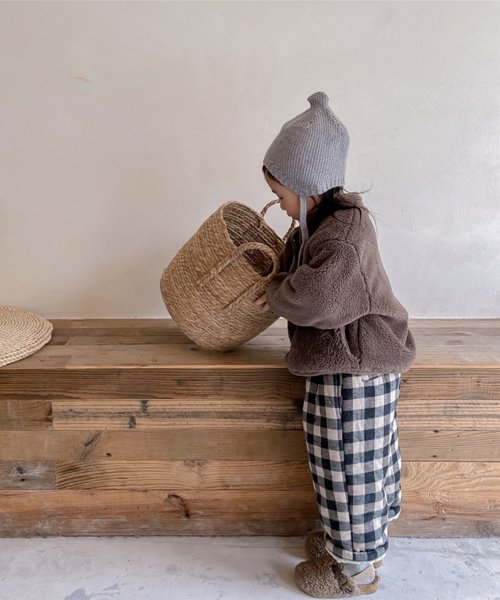 aimoha(aimoha（アイモハ）)/【aimoha－KIDS－】韓国子供服 クマ刺繍暖かいボアジャケット キッズ/img11