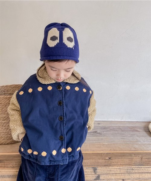 aimoha(aimoha（アイモハ）)/【aimoha－KIDS－】韓国子供服 異素材切り替えボアジャケット/img04