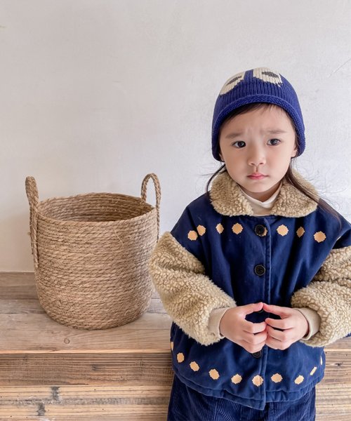 aimoha(aimoha（アイモハ）)/【aimoha－KIDS－】韓国子供服 異素材切り替えボアジャケット/img05