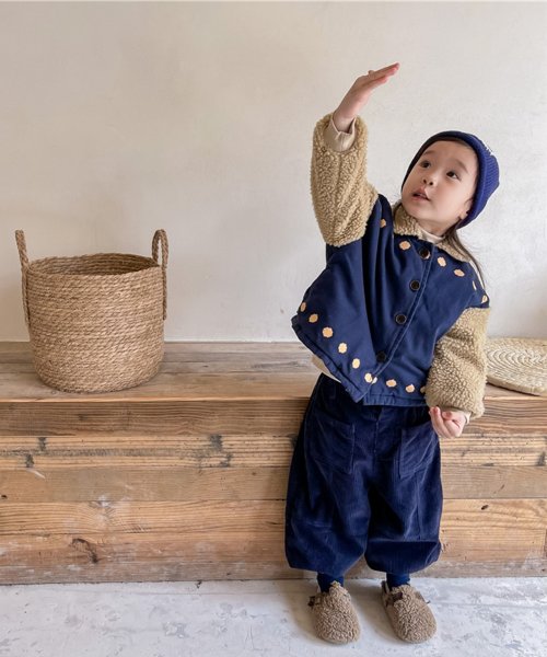 aimoha(aimoha（アイモハ）)/【aimoha－KIDS－】韓国子供服 異素材切り替えボアジャケット/img08