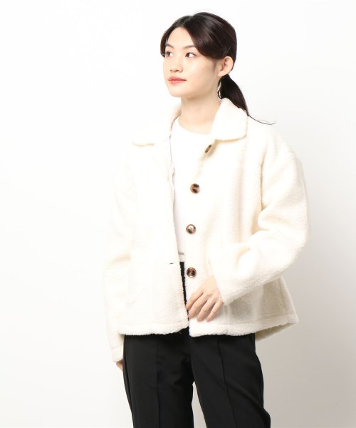 aimoha(aimoha（アイモハ）)/Jasmine Grandiflorum【Jasmine】温かふわふわボアコート 韓国ファッション/img03