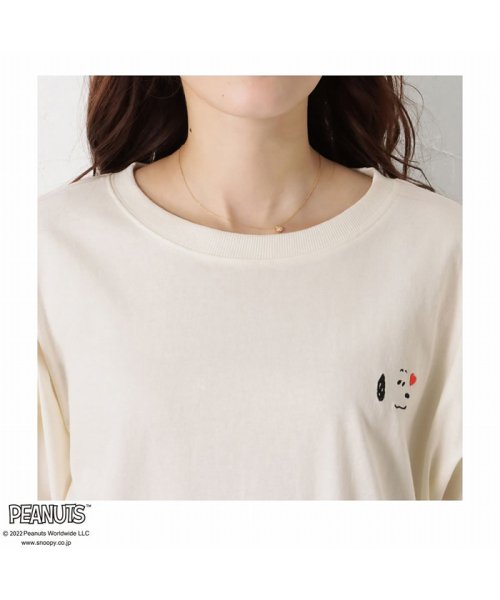 MAC HOUSE(women)(マックハウス（レディース）)/PEANUTS 胸刺繍Tシャツ 335157301/img03