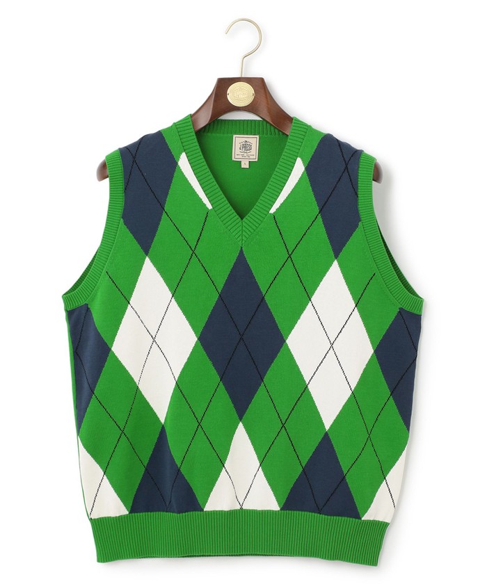 HOUSTONGASS】アーガイル ニットベスト(504563086)｜HANKYU MEN'S