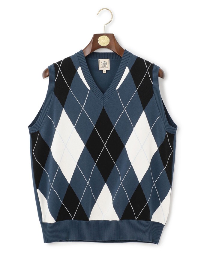 HOUSTONGASS】アーガイル ニットベスト(504563086)｜HANKYU MEN'S