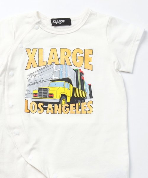XLARGE KIDS(エクストララージ　キッズ)/トラックグラフィック半袖カバーオール/img02