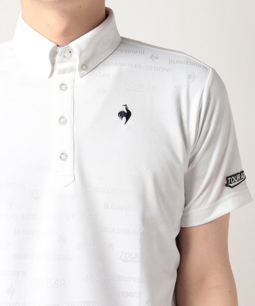 le coq sportif GOLF (ルコックスポルティフ（ゴルフ）)/【グラファイトデザインTourADコラボ】地柄ジャガード半袖ポロシャツ(吸汗速乾/UVケア(UPF15))【アウトレット】/img03