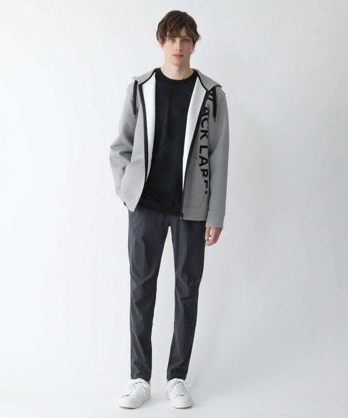 BLACK lab.】シャドーチェックロゴパーカー(504567408)｜HANKYU MEN