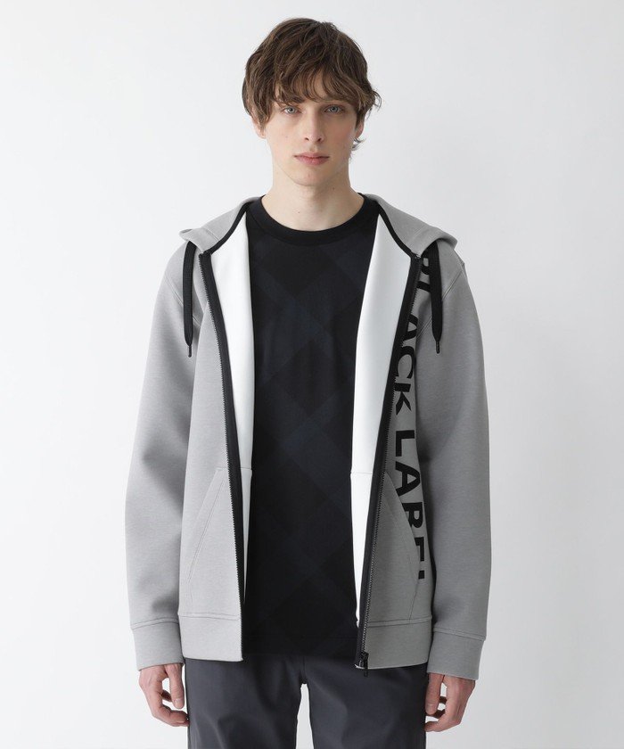 BLACK lab.】シャドーチェックロゴパーカー(504567408)｜HANKYU MEN