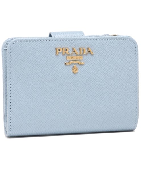 PRADA(プラダ)/プラダ 二つ折り財布 サフィアーノメタルオロ ブルー レディース PRADA 1ML018 QWA F0076/img01