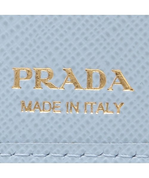 PRADA(プラダ)/プラダ 二つ折り財布 サフィアーノメタルオロ ブルー レディース PRADA 1ML018 QWA F0076/img07