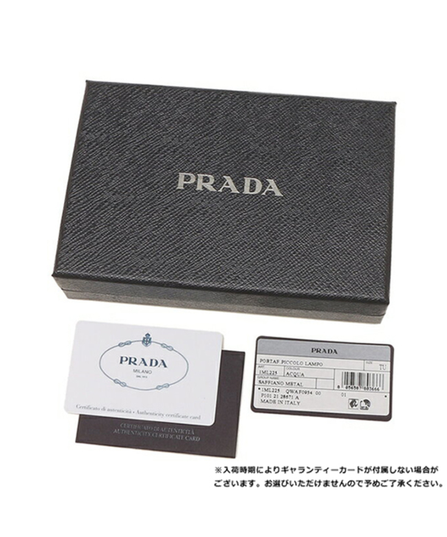 プラダ 二つ折り財布 サフィアーノ グリーン レディース PRADA 1ML225 QWA F0934