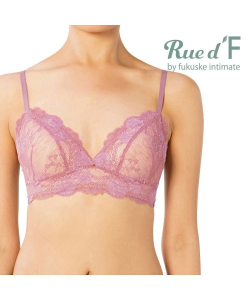 Rue dF by fukuske intimate(ルーデフバイフクスケインティメイト)/福助 公式 ブラ レディース Rue d’F(ルーデフ) もちモチブラ 001－001/img01