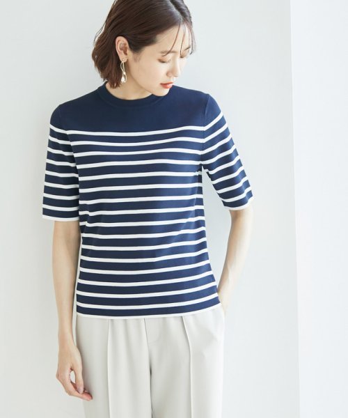 ROPE' PICNIC(ロペピクニック)/Beauty knit/ハーフスリーブニットトップス/WEB限定カラーあり/img21