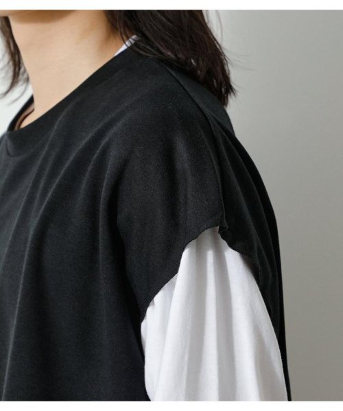 AZUL by moussy(アズールバイマウジー)/VEST SET LONG TEE/img08