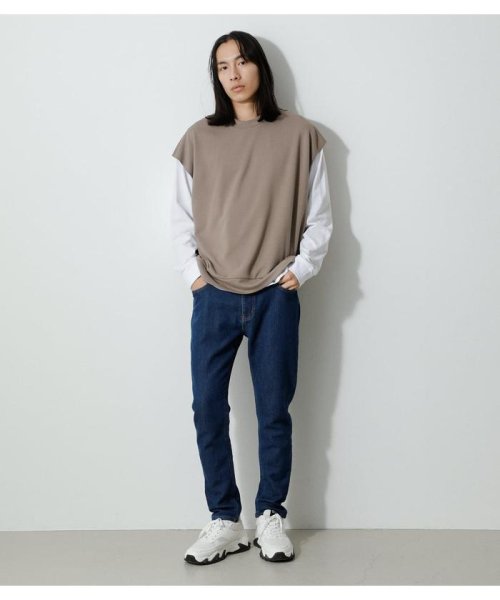 AZUL by moussy(アズールバイマウジー)/VEST SET LONG TEE/img12