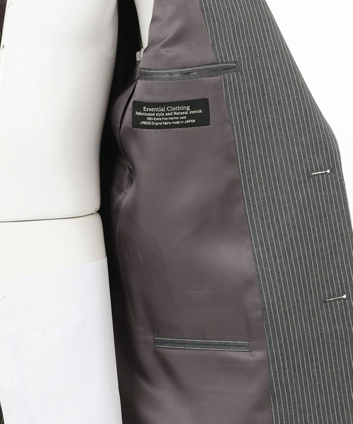 ESSENTIAL CLOTHING】マイクロペンシルストライプ スーツ(504570822