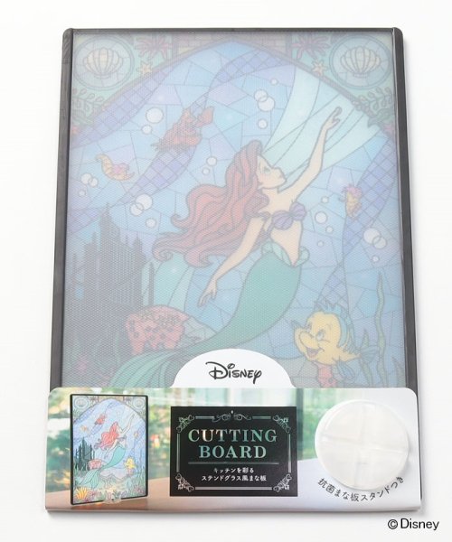 セール ディズニー リトルマーメイド ステンドグラス風スタンド付まな板 ディズニー Disney Magaseek