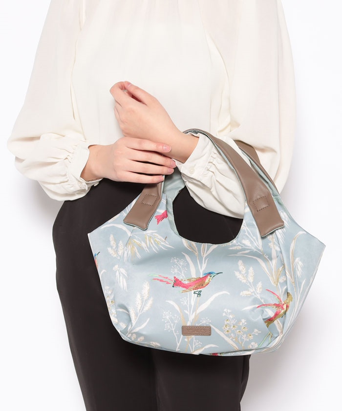 バードプリントバルーントート Sサイズ