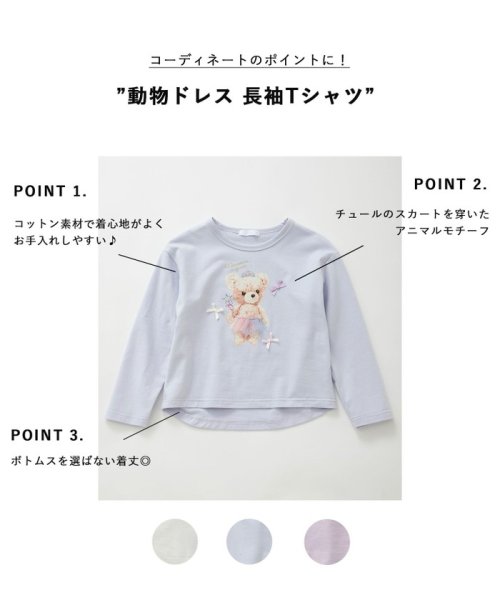 anyFAM（KIDS）(エニファム（キッズ）)/動物ドレス 長袖Tシャツ/img01