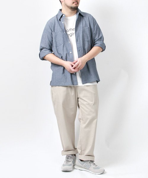 MARUKAWA(大きいサイズのマルカワ)/【セット】大きいサイズ 長袖シャツ＆無地Tシャツ /img12