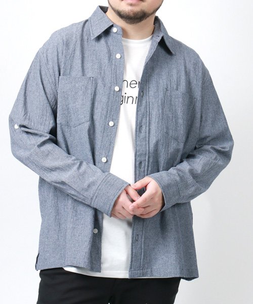 MARUKAWA(大きいサイズのマルカワ)/【セット】大きいサイズ 長袖シャツ＆無地Tシャツ /img17