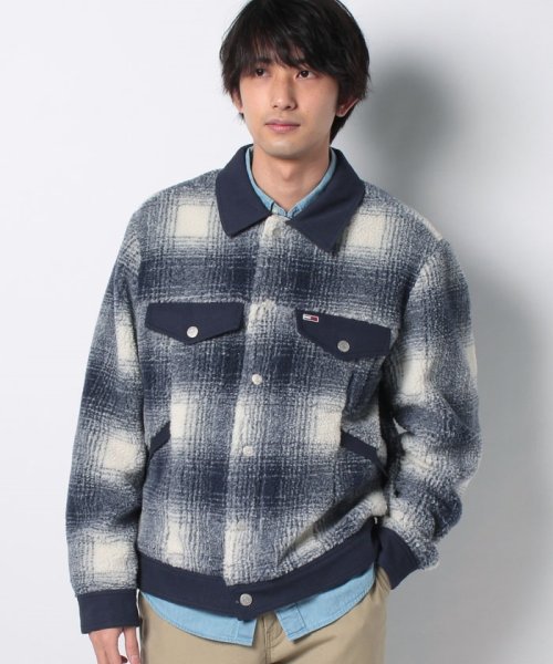 TOMMY JEANS(トミージーンズ)/TJM SHERPA CHECK TRUCKER COAT/img11