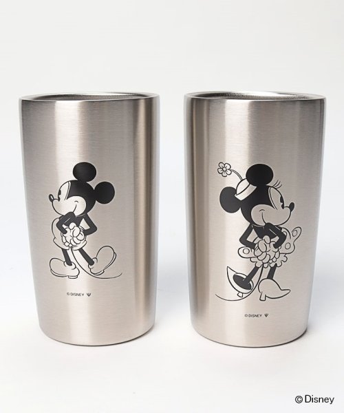 DISNEY(DISNEY)/ディズニー　ミッキー＆ミニー　ステンレス真空タンブラー300ml　2個セット/img01