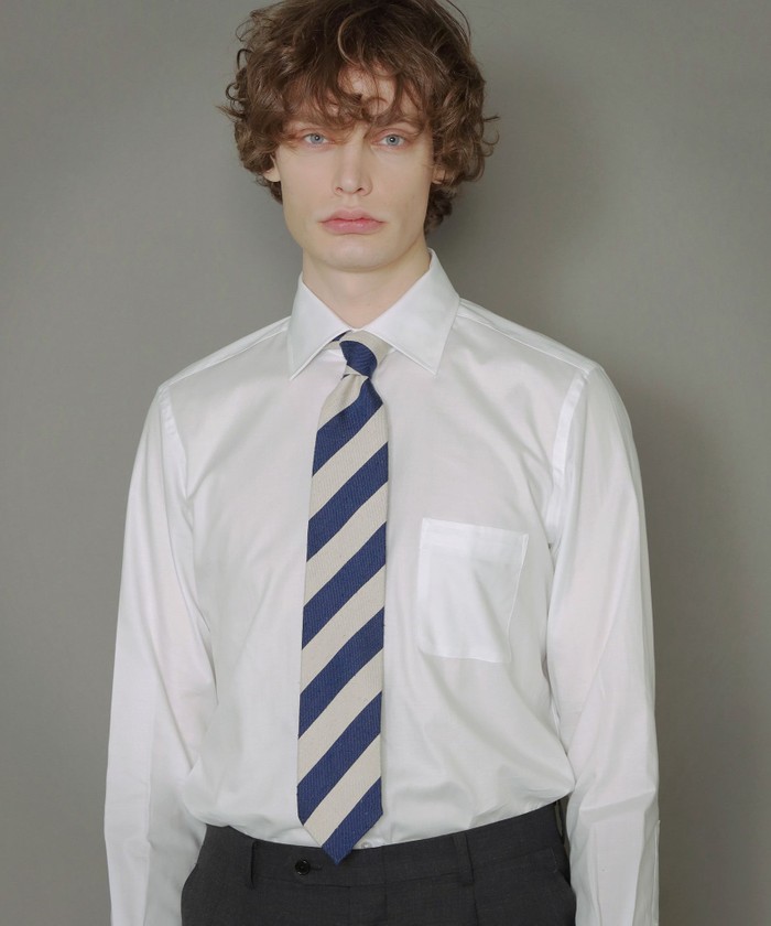 ネップ段ストライプネクタイ(504553628)|HANKYU MEN'S / 阪急メンズ