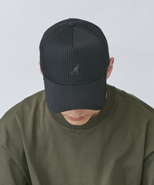 KANGOL(KANGOL)/KANGOL Seersucker Mesh Trucker/img14