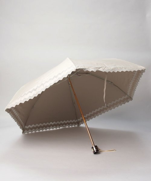 POLO RALPH LAUREN(umbrella)(ポロラルフローレン（傘）)/晴雨兼用折りたたみ日傘　ボーダー刺繍/img01