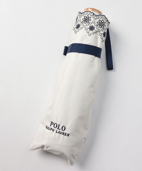 POLO RALPH LAUREN(umbrella)(ポロラルフローレン（傘）)/晴雨兼用折りたたみ日傘　フローラル刺繍/img02