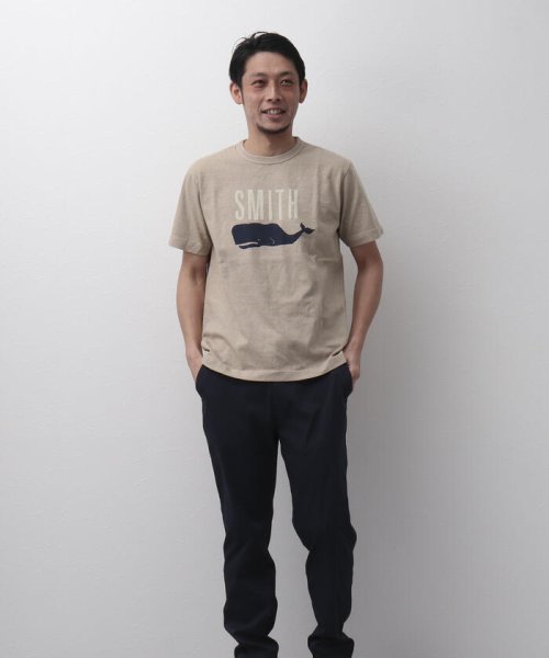 NOLLEY’S goodman(ノーリーズグッドマン)/【BARNS OUTFITTERS】別注 吊り編みTシャツ SMITH クジラ/img02