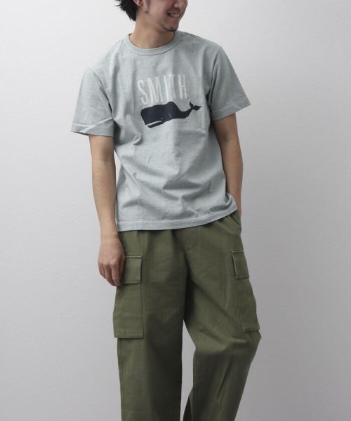 NOLLEY’S goodman(ノーリーズグッドマン)/【BARNS OUTFITTERS】別注 吊り編みTシャツ SMITH クジラ/img08