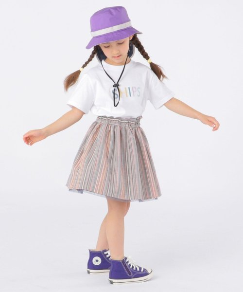 SHIPS KIDS(シップスキッズ)/SHIPS KIDS:リバーシブル ストライプ ギャザー スカート(100～130cm)/img03