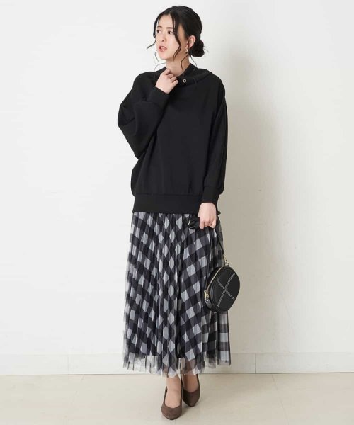 comfy Couture(コンフィー クチュール)/【洗濯機で洗える】チェックプリントチュールプリーツスカート/img12