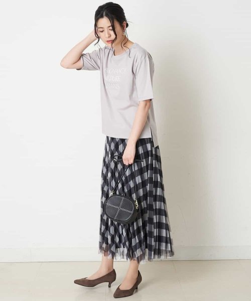 comfy Couture(コンフィー クチュール)/【洗濯機で洗える】チェックプリントチュールプリーツスカート/img14
