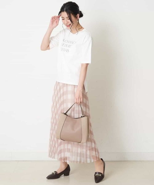 comfy Couture(コンフィー クチュール)/【洗濯機で洗える】チェックプリントチュールプリーツスカート/img21