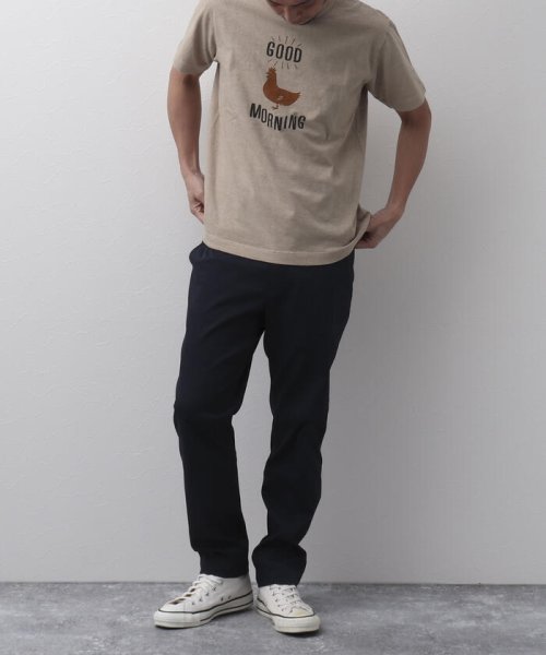 NOLLEY’S goodman(ノーリーズグッドマン)/【BARNS OUTFITTERS】別注 吊り編みTシャツ GOOD MORNING ニワトリ/img14