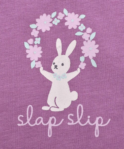 SLAP SLIP(スラップスリップ)/肩 フリル うさぎ プリント Tシャツ (80～130cm)/img07