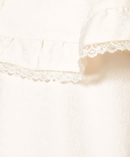 セール ジャカードケープブラウス アクシーズファム Axes Femme Magaseek