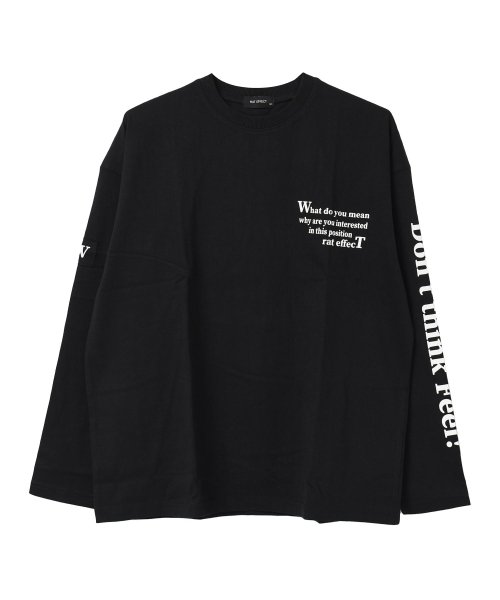 RAT EFFECT(ラット エフェクト)/袖プリントロングTシャツ/img09