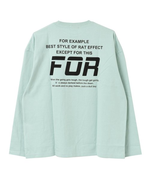 RAT EFFECT(ラット エフェクト)/FORバックプリントロングTシャツ/img13