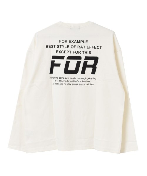 RAT EFFECT(ラット エフェクト)/FORバックプリントロングTシャツ/img15