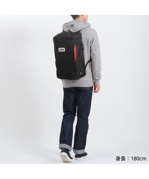 ALPHA INDUSTRIES(アルファインダストリーズ)/アルファインダストリーズ リュック ALPHA INDUSTRIES ボックスデイパックM バックパック A4 B4 24L ノートPC 通学 TZ1072/img07