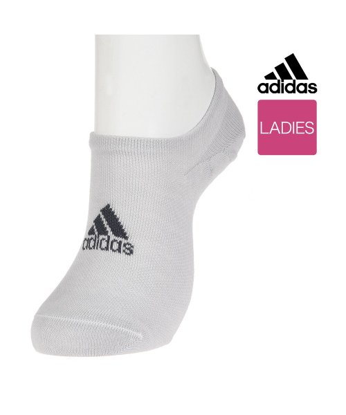 Adidas(アディダス)/福助 公式 靴下 レディース adidas(アディダス) サポート スニーカー丈 3134－52k<br>23－25cm ブラック 婦人 女性 フクスケ fuk/img01