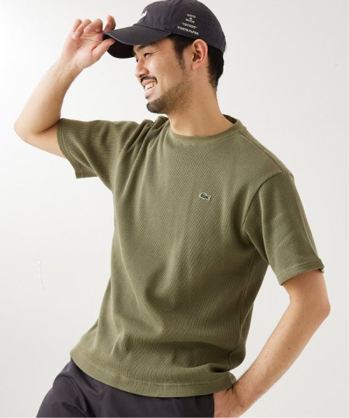 417 EDIFICE(フォーワンセブン　エディフィス)/【LACOSTE / ラコステ】 別注コットンリネン ワッフルTシャツ/img29