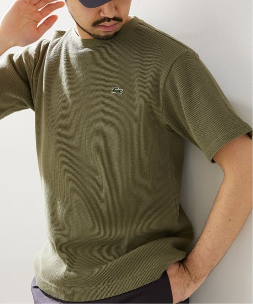 417 EDIFICE(フォーワンセブン　エディフィス)/【LACOSTE / ラコステ】 別注コットンリネン ワッフルTシャツ/img30