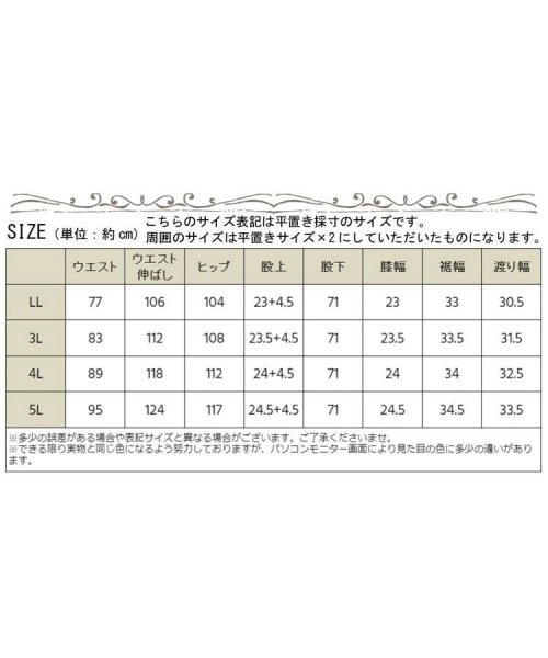 GOLD JAPAN(ゴールドジャパン)/大きいサイズ レディース ビッグサイズ デニムフレアレギンスパンツ/img18