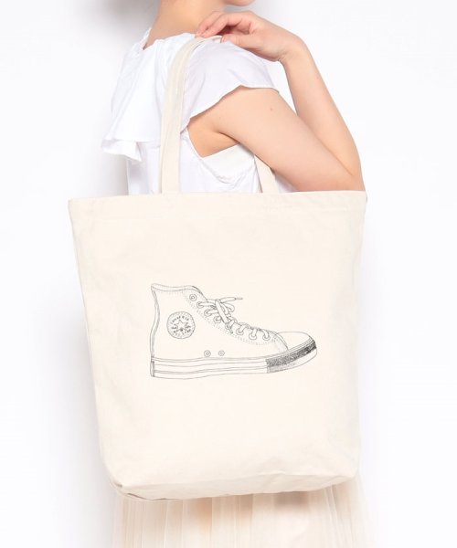 CONVERSE(CONVERSE)/CANVAS SNEAKERS PRINT TOTE BAG/img06