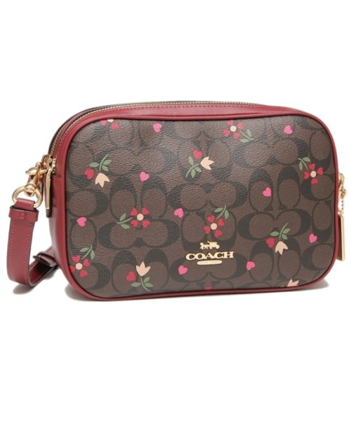 コーチ アウトレット ショルダーバッグ シグネチャー 花柄 ブラウン マルチ レディース Coach C7617 Imbmc コーチ Coach Magaseek